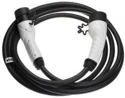 VHBW töltőkábel elektromos autóhoz, plug-in hibrid - 2-es típusú kábel Type 2, 3-fázisú, 32 A, 22 kW, 5 m (WB-888401508) - smartgo