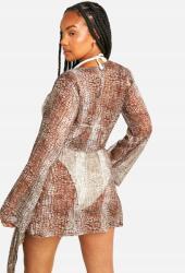 Boohoo strand mini szoknya animal print B16 52