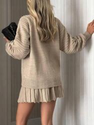 Shein bézs mini szoknya PK01 Xs
