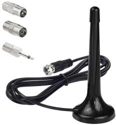  Fm teleszkópos antenna Dab 20-80, 5 cm mágneses kábel 3 m 3 adapter (5904133275135)