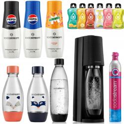 SodaStream Terra Szódakészítő Gép Palackpatron 1x 1L Fuse 2x 0, 5L Lh 3x szirup (7290113764415)