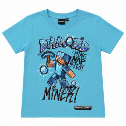  Minecraft Diamond Miner gyerek rövid póló, felső 9 év / 134 cm (85MNS1503079) - eking