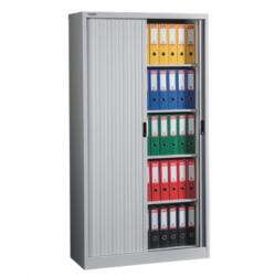 +Plus by Viamond Dulap metalic Star Office cu usi tip tambur, 1000x420x1800 mm, 50 kg/polita, Neasamblat gri Dulap metalic 2 4 1000x400x1800 50 kg cheie (61004514) Dulap arhivare