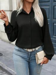 Shein Fekete Galléros Gombos Ing S06 M