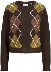 JACK & JONES Pulover Jxharvi Neck 12281930 19-0712 TCX demitasse