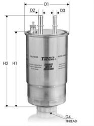 TECNECO Filtru combustibil TECNECO GS24/01 (GS24/01)