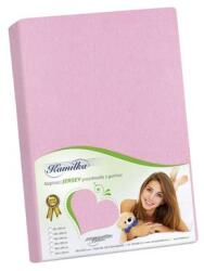 Bellatex Jersey lepedő - rózsaszín - 90x200 cm