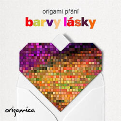 Origamica Origami üdvözlőlap - A szerelem színei
