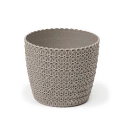  Műanyag virágcserép Magnolia Jersey ECO 260 mm, szürke