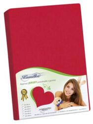 Bellatex Jersey lepedő - piros - 100x200 cm