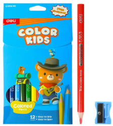 Deli háromszögletű JUMBO színes ceruzák 12 szín Color Kids EC00600