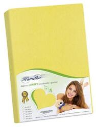 Bellatex Jersey lepedő - sárga - 90x200 cm