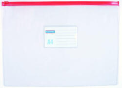 Donau Műanyag cipzáras boríték A4 PVC, átlátszó