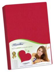 Bellatex Jersey lepedő - piros - 90x200 cm