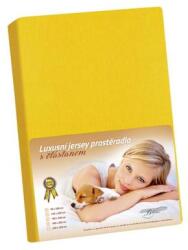 Bellatex Jersey elasztánnal - élénk sárga - 140x200 cm