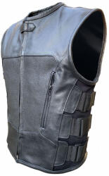 ROADER Vesta moto de piele ROADER BLACK