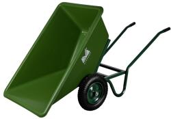 Evotools Roaba Cuva Plastic Verde Cu Basculare Si 2 Roti 170 EvoTools (682874)