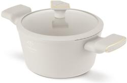 Berlinger Haus Fashion by Berlinger Haus fazék szűrős üvegfedővel, 20 cm, 2, 5 l, indukciós, TitanPro tapadásmentes, kovácsolt alumínium, krém-arany (FTV0068)