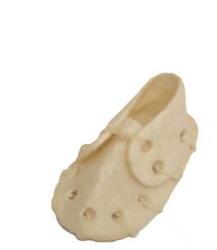 JUKO Papuc Masticabil Caini JUKO 7.5cm din Piele de Bivol Albita