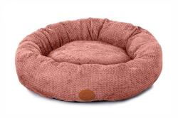 JK ANIMALS Pat Rotund Tip Cuib Caini si Pisici JK Yuta M(60 cm) - Baza Oxford Izolanta si Material Texturat Calmant