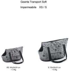 JKAnimals Geanta Transport Grey · Marimi XS, S · Protectie Impermeabila