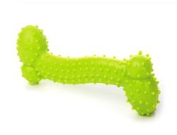 JK ANIMALS Jucarie Os Mic(10cm) din Cauciuc Termoplastic Elastic TPR cu Striatii Masaj
