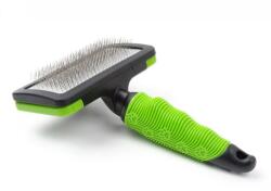 JKAnimals Tesala Profesionala JK 3in1 cu Pini Metalici si 2 Piepteni Detasabili Interschimbabili - Perie Multifunctionala pentru Periat si Descalcit Blana