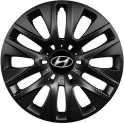 AutoHelix MSA Set 4 capace roti 15 inch, R15 compatibile HYUNDAI, Model 334 Black (Black334HYUNDAI)