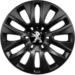 AutoHelix MSA Set 4 capace roti 15 inch, R15 compatibile PEUGEOT, Model 334 Black (Black334PEUGEOT)