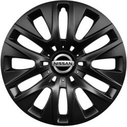 AutoHelix MSA Set 4 capace roti 15 inch, R15 compatibile NISSAN, Model 334 Black (Black334NISSAN)