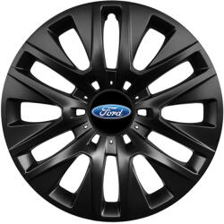 AutoHelix MSA Set 4 capace roti 15 inch, R15 compatibile FORD, Model 334 Black (Black334FORD)