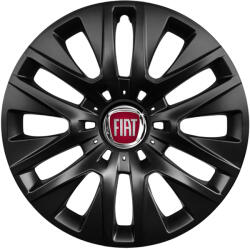 AutoHelix MSA Set 4 capace roti 15 inch, R15 compatibile FIAT, Model 334 Black (Black334FIAT)