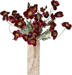 Botane Buchet de flori artificiale Burgundy Poppy (BOT-WI26-BOU-008)