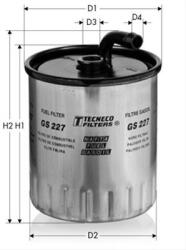 TECNECO Filtru combustibil TECNECO GS227 (GS227)