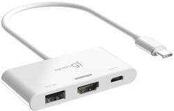  Adaptor j5create JCA399 USB-C® la HDMI 4K144Hz cu USB 3.2 și Power Delivery 100 W - alb