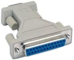 Adaptor serial pentru mouse - DB9 tată la DB25 mamă, gri, 7024 - lichidare