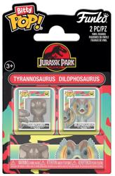 Funko Figurine Funko Bitty Pop! Jurassic Park - Tyrannosaurus Fossil și Dilophosaurus, 2 buc Figurina
