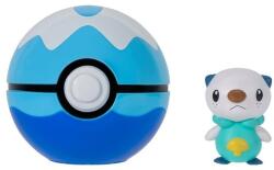 Jazwares Figurină Pokémon Clip 'N' Go Oshawott cu minge Dive Ball (PKW4158) Figurina