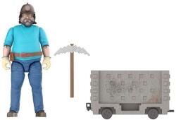 Mattel Minecraft Movie - Steve și vagonetă (JGP20) Figurina