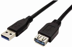  Cablu prelungitor USB 3.0 - USB-A tată-USB-A mamă, 1, 8 m, negru