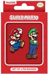 Paladone Insigne Paladone Super Mario - set de 2 insigne emailate