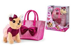  Jucărie de pluș Chihuahua Chi Chi Love Bow Fashion cu geantă - 20 cm