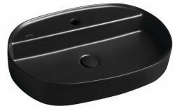 SAPHO Infinity Oval 60x40 cm matt black (10NF65060-2N)