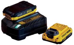 STANLEY Pachet 2 acumulatori V20 18V 2Ah si incarcator Stanley Fatmax SFMCB12D2-QW (SFMCB12D2-QW)