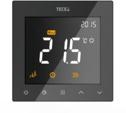 TECE Termostat ambient pentru incalzire in pardoseala, TECEfloor 77410063, programabil, cu fir, montaj in doza, negru (77410063)