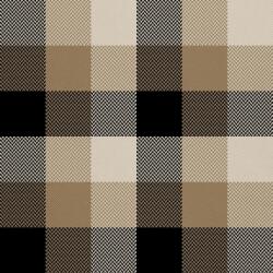 Heko Panels Textilanyag, Kockás, Szürke, Ekrü, Poliészter 100%, 210g/pm, Méret: 100cm x 155cm (DX1168-1)