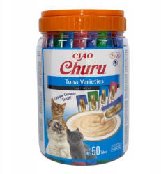 Inaba Foods Cat Churu 50x14g (700g) Delicatese cremoase pentru pisici, mix cu ton