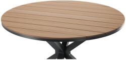 Chomik Kerek alumínium kerti asztal polywood lappal 111, 5x73cm sötétszürke 80492 (RIT6273)