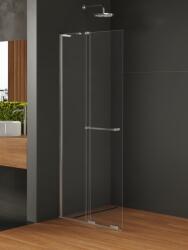 NEW TRENDY Smart perete cabină de duș walk-in 100 cm crom luciu/sticla transparentă EXK-6623-WL (EXK6623WL)