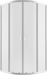 NEW TRENDY Suvia cabină de duș 80x80 cm semicircular crom luciu/sticlă mat K-5119 (K5119)